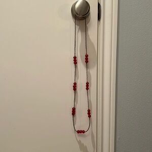 Akola Necklace - Red Stones